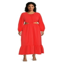 Добијте женски плус големина на макси фустан за намалување на големината