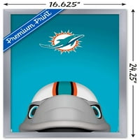 Мајами делфини - С. Престон маскота Т.Д. wallиден постер, 14.725 22.375
